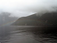 Doubtful Soundにかかる虹